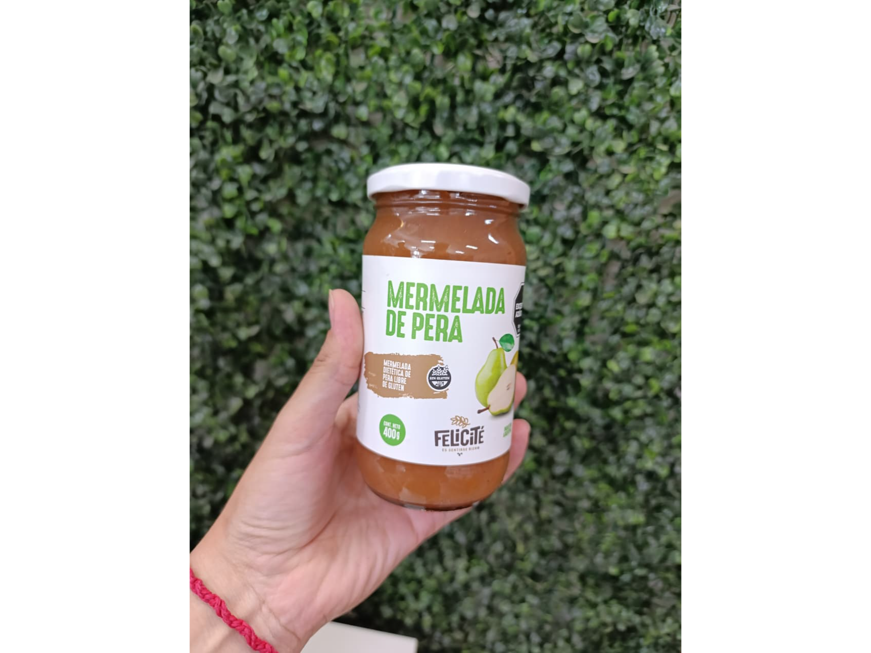 MERMELADA DE PERA "FELICITÉ" LIGHT. SIN AZÚCAR X 400GR.