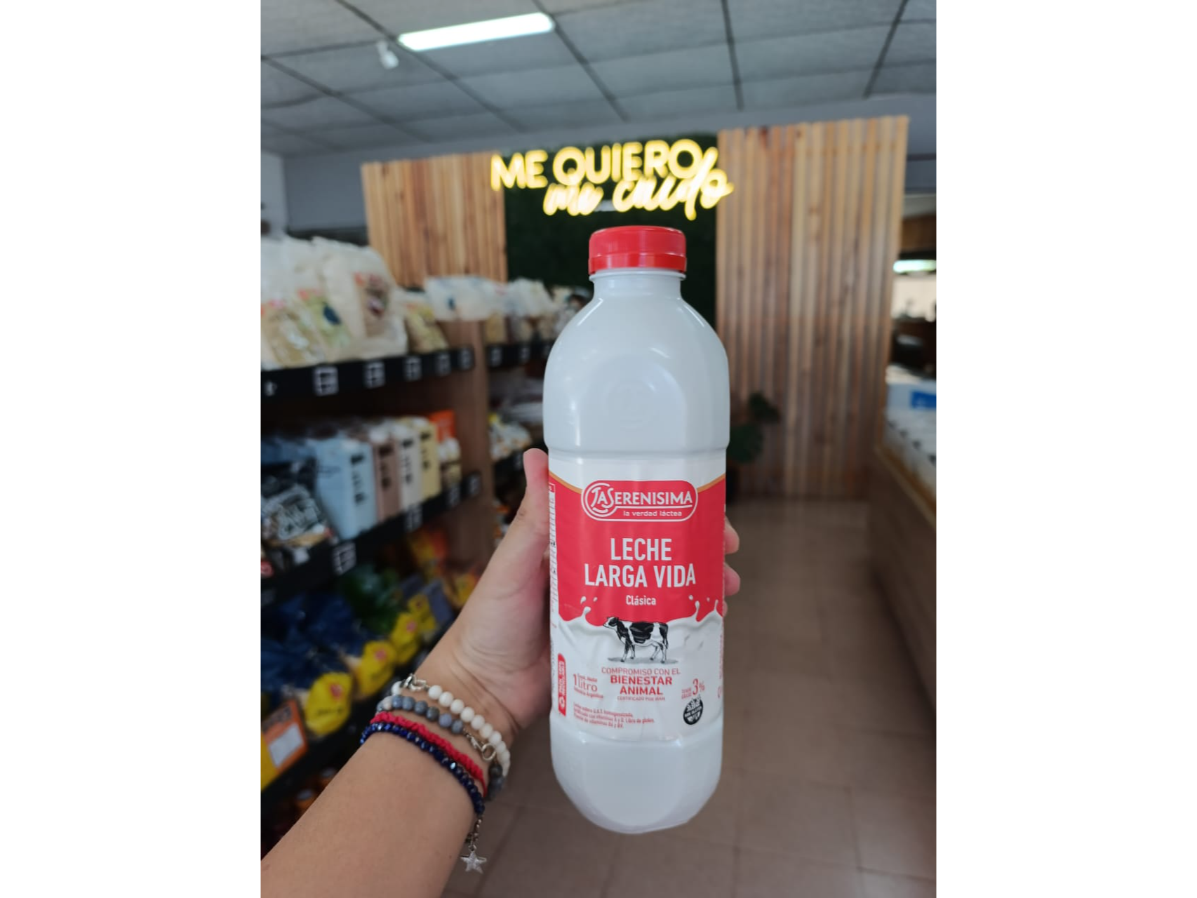 LECHE 3% LARGA VIDA  "LA SERENISIMA"  BOTELLA X LT