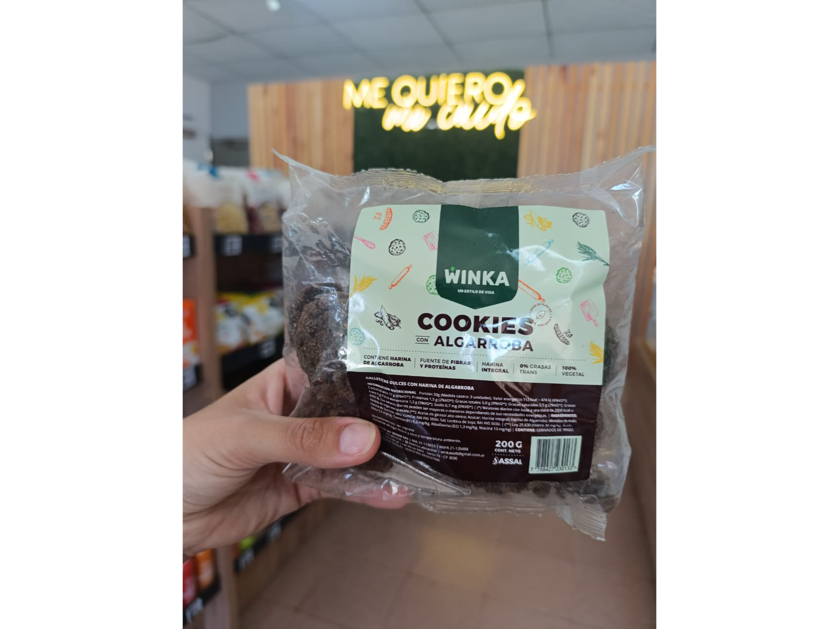 COOKIES DE ALGARROBA Y QUINOA X 250GR