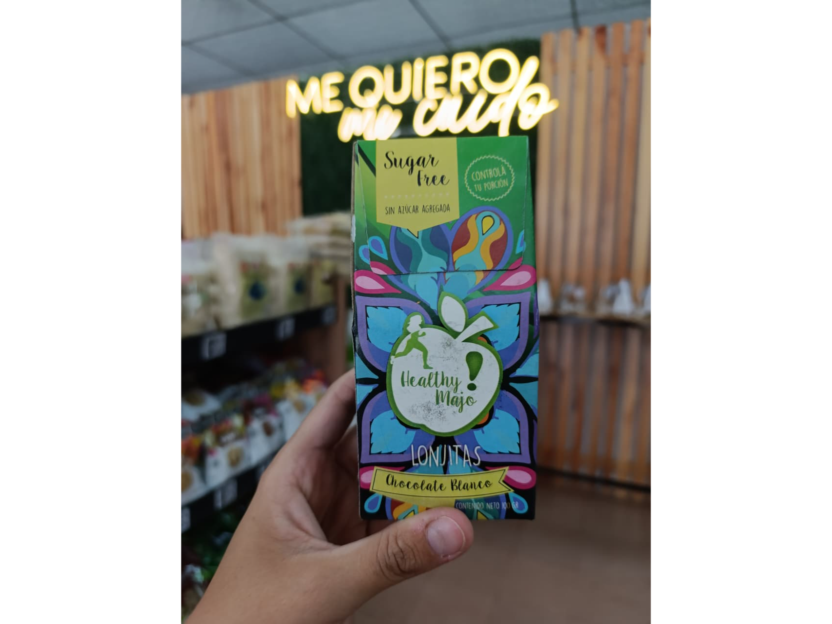 LONJITAS DE CHOCOLATE BLANCO SIN AZUCAR X 100GR