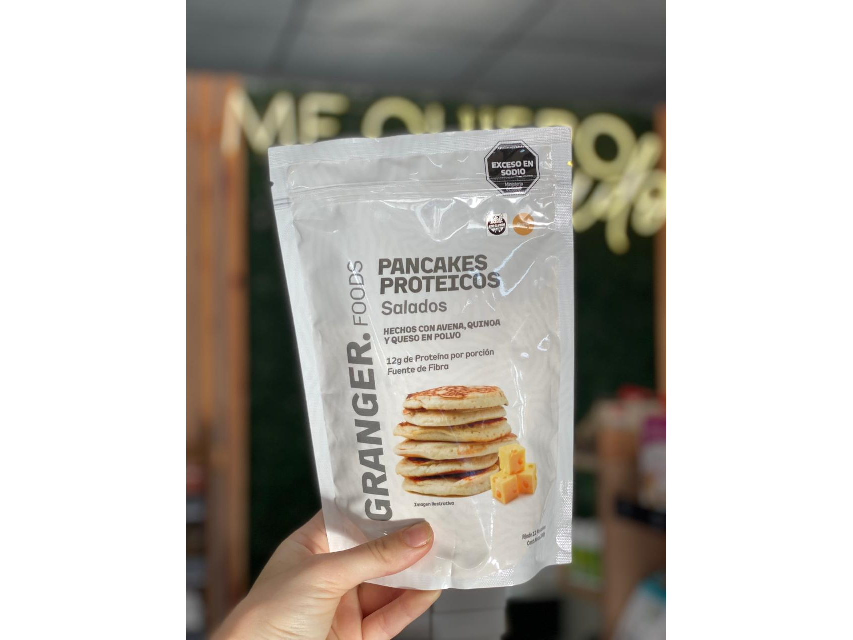 PANCAKES PROTÉICOS SABOR QUESO "GRANGER" X 450GR.