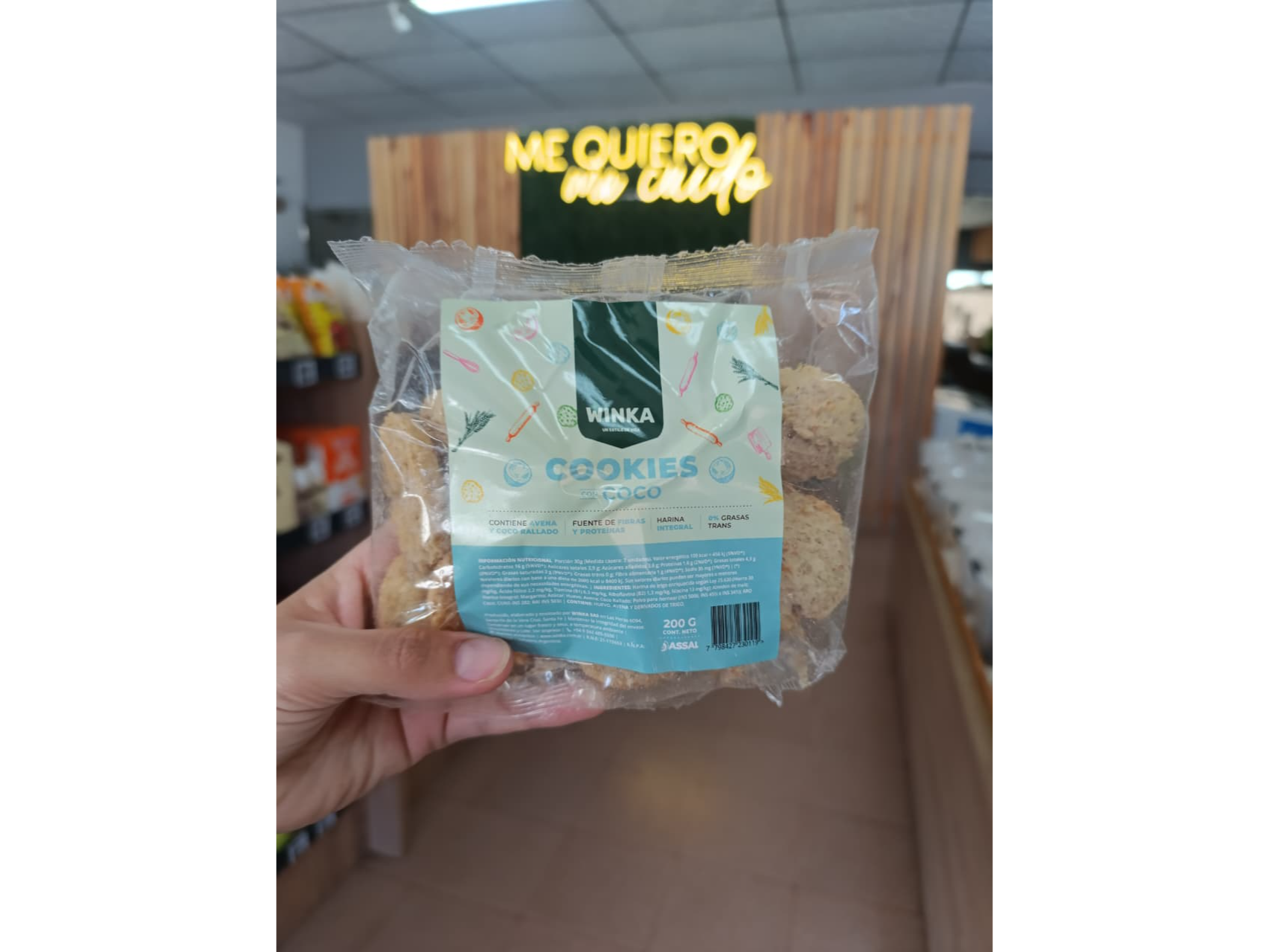 COOKIES INTEGRALES COCO X 200GR