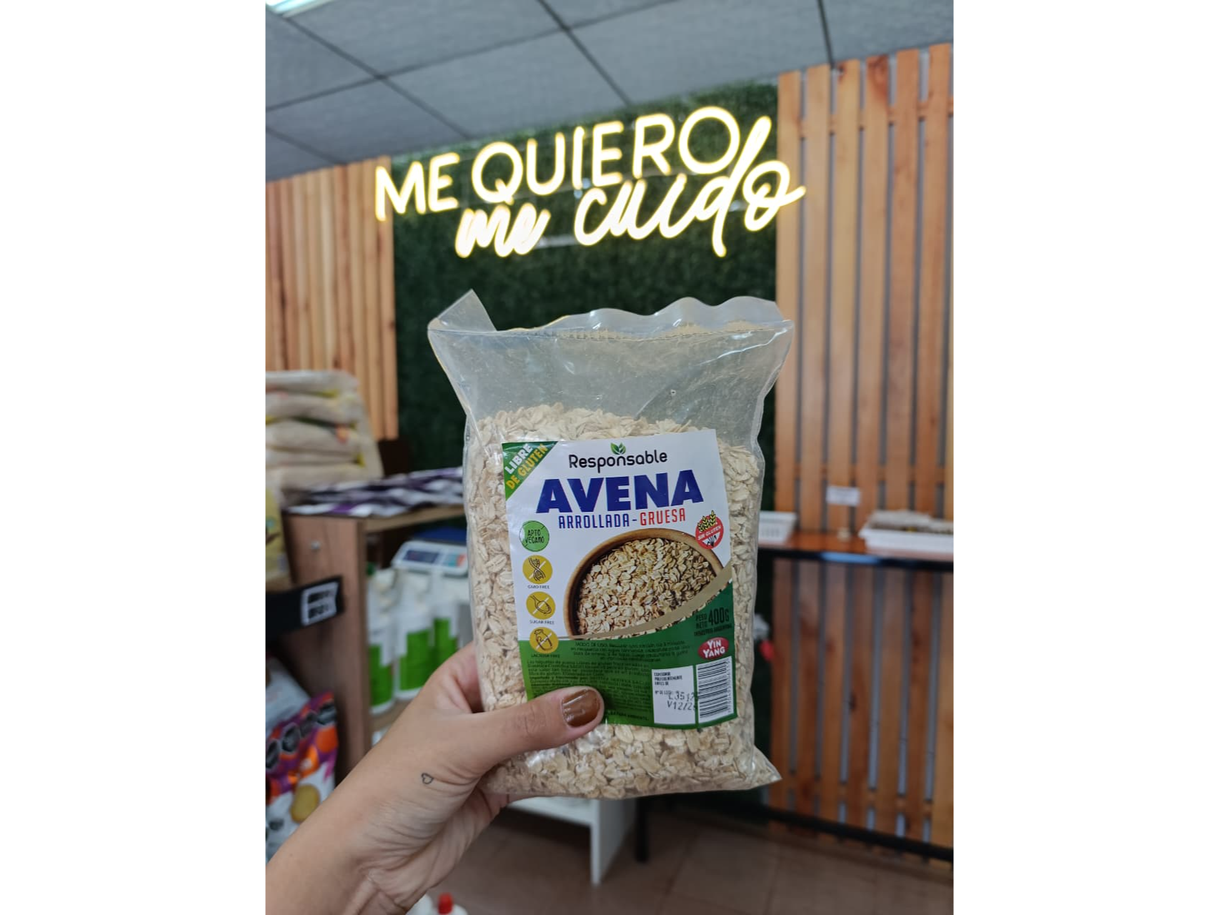AVENA GRUESA SIN GLUTEN x400GR "YINYAN"