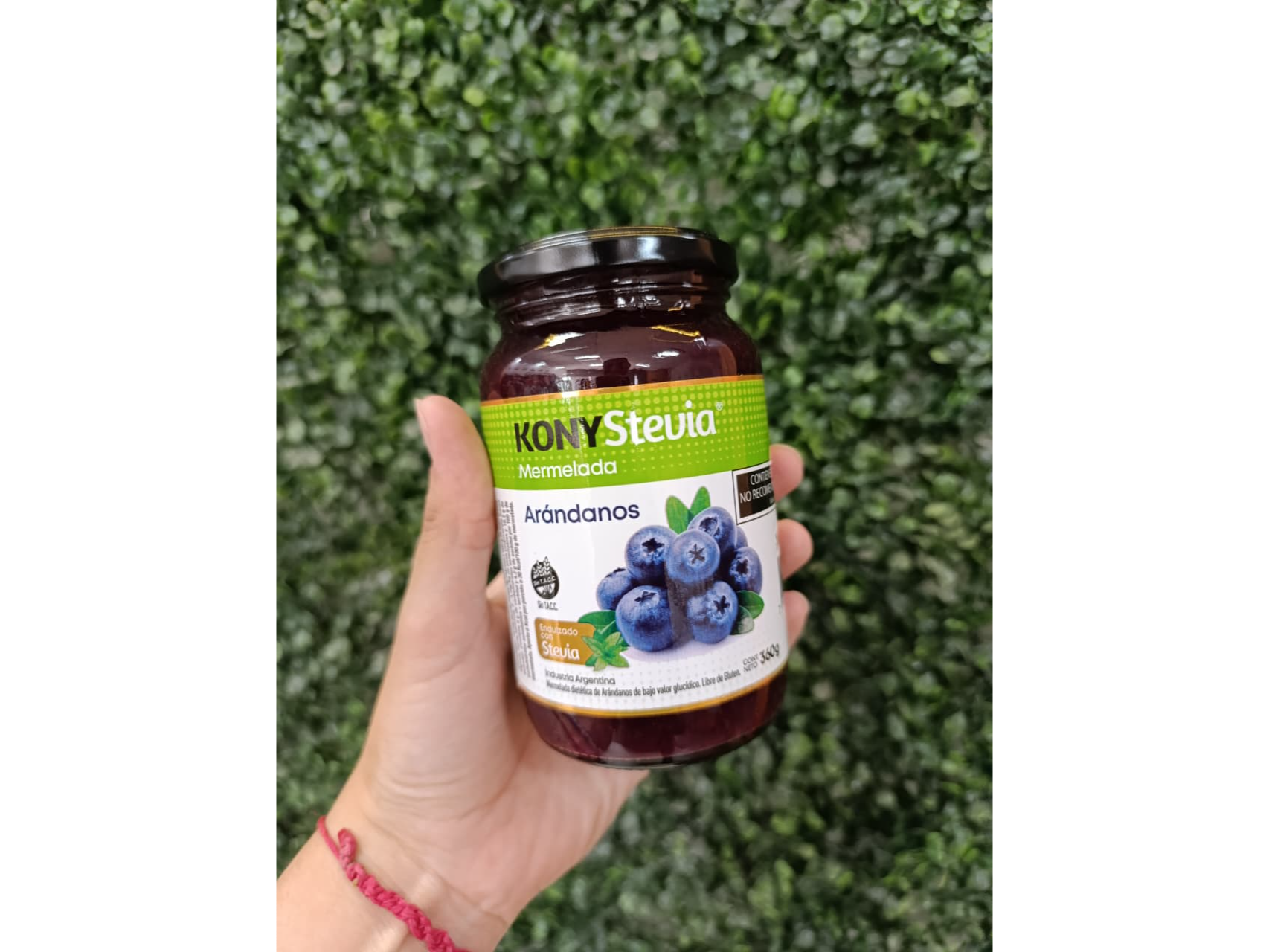 MERMELADA DE ARÁNDANOS "KONY" SIN AZÚCAR CON STEVIA. X360 GR.