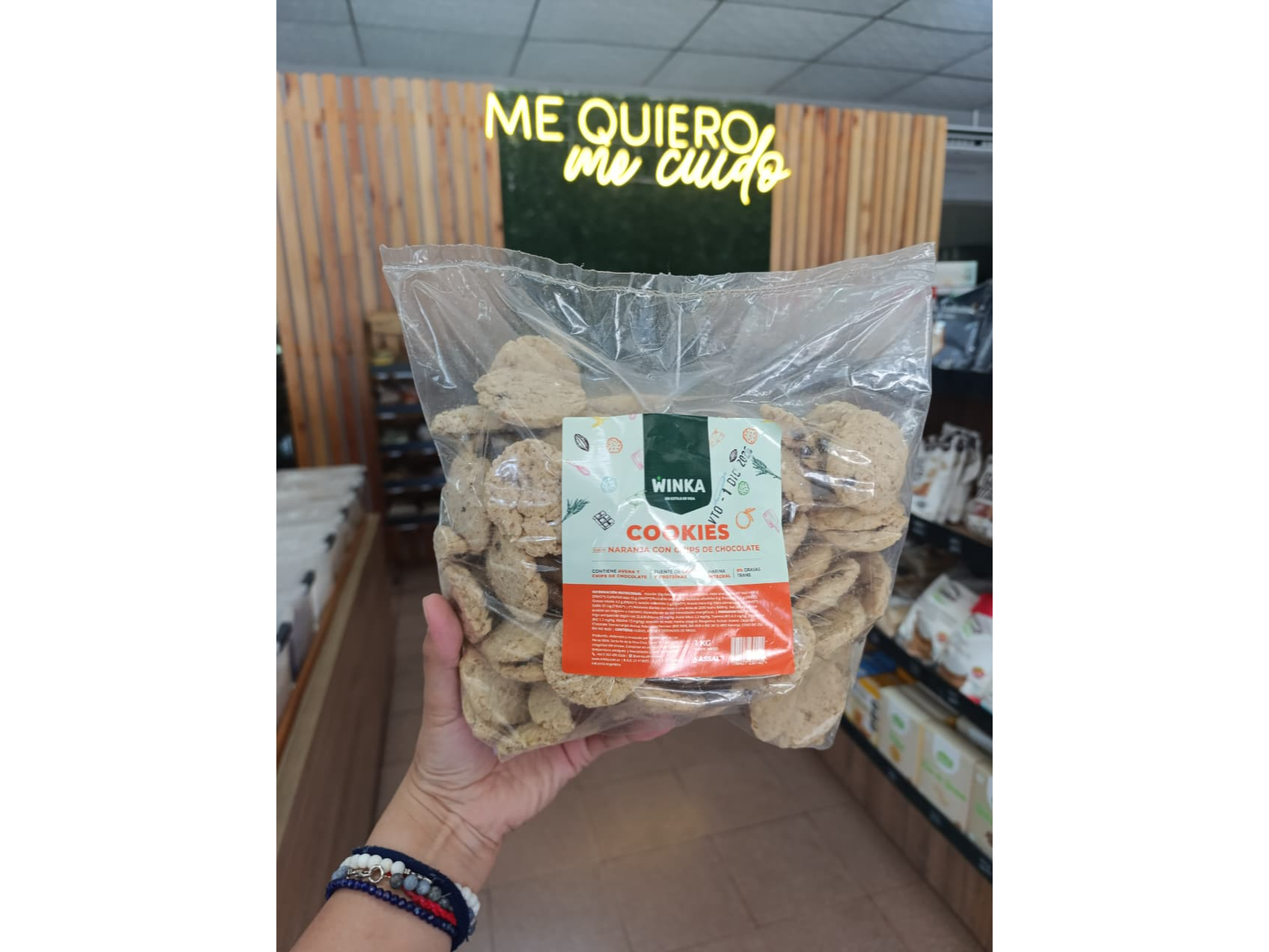 COOKIES INTEGRALES NARANJA Y CHOCOLATE X 1KG