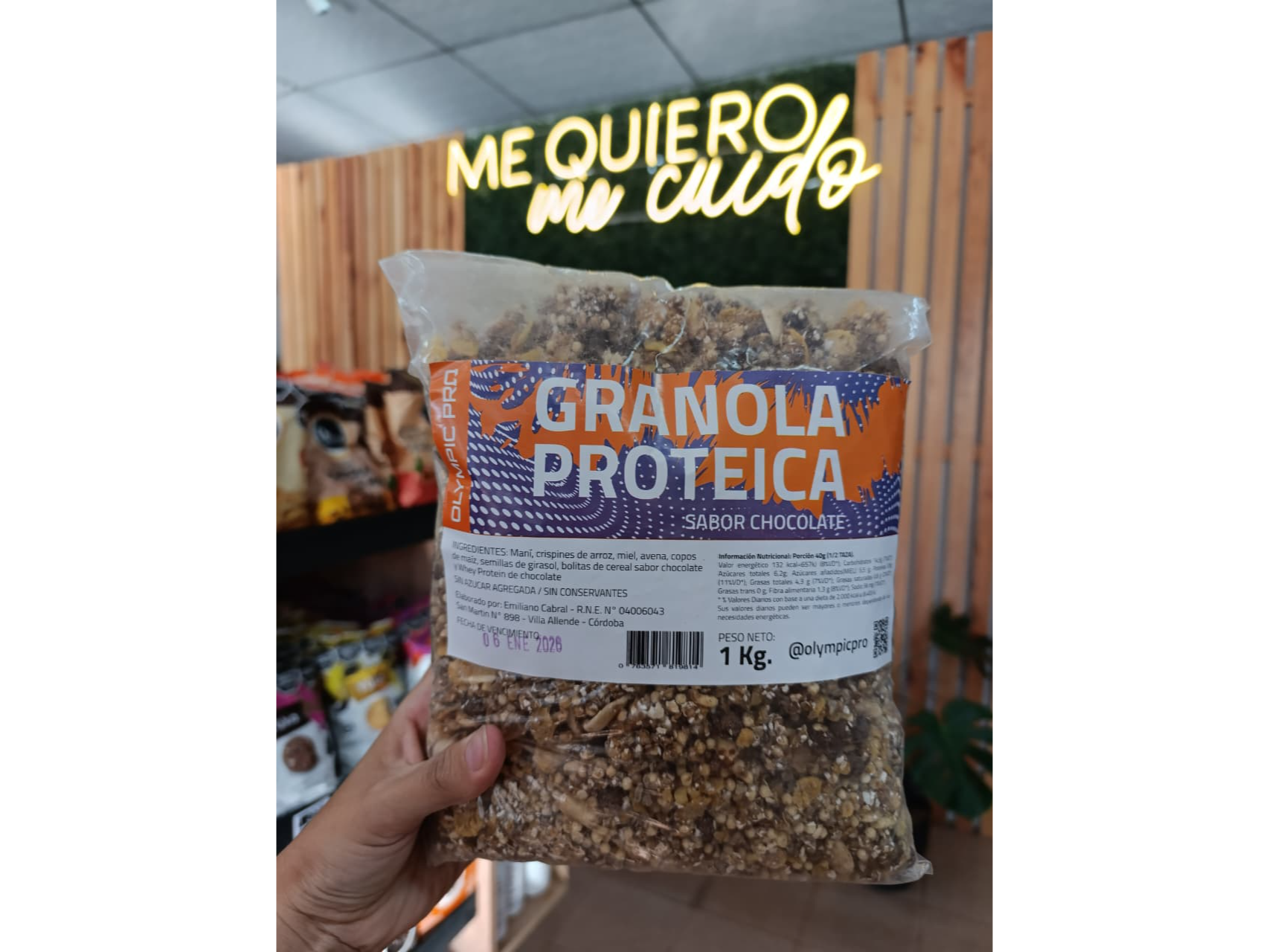 GRANOLA PROTEICA DE CHOCOLATE