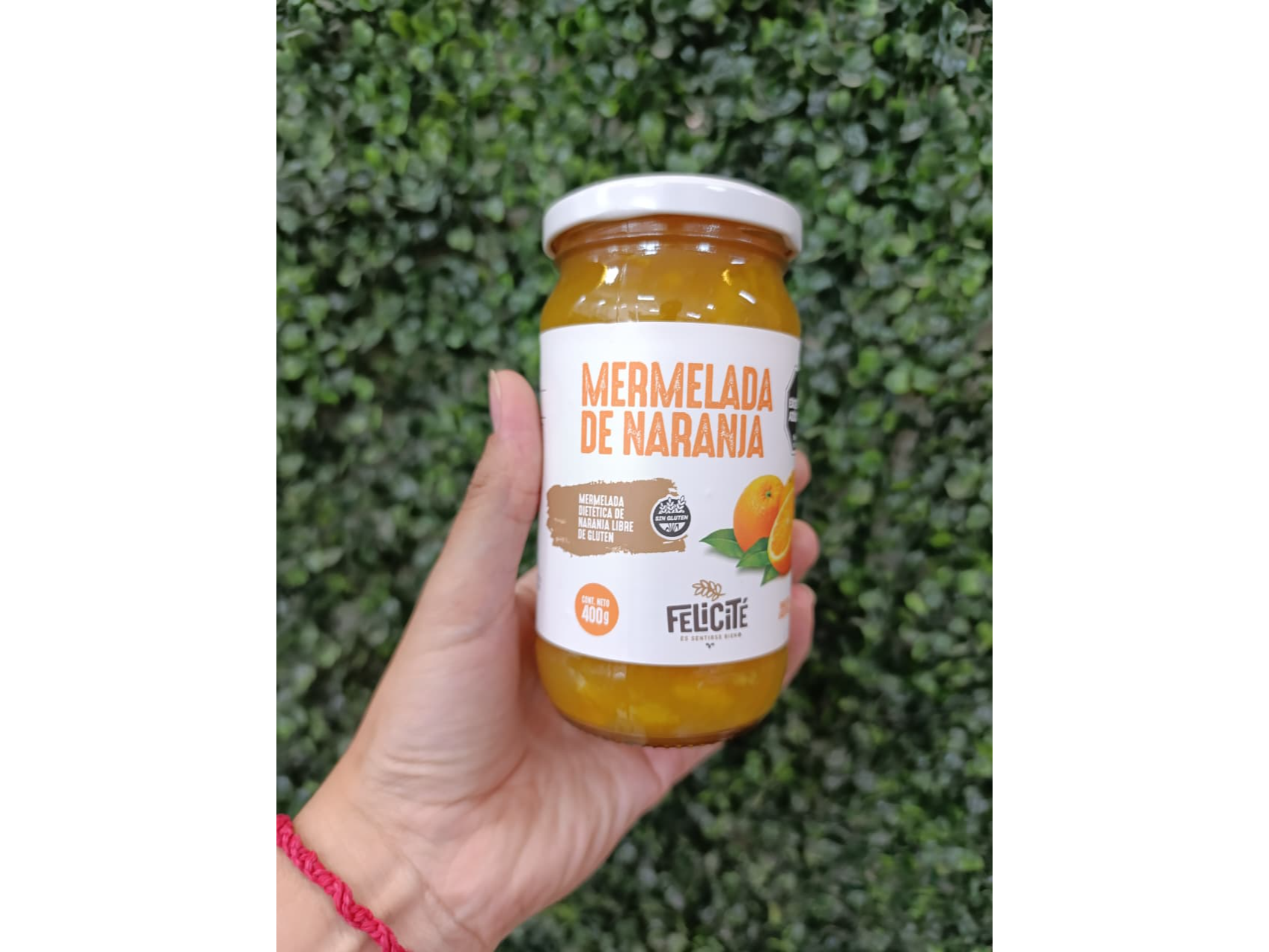 MERMELADA DE NARANJA "FELICITÉ" LIGHT. SIN AZÚCAR X 400GR.