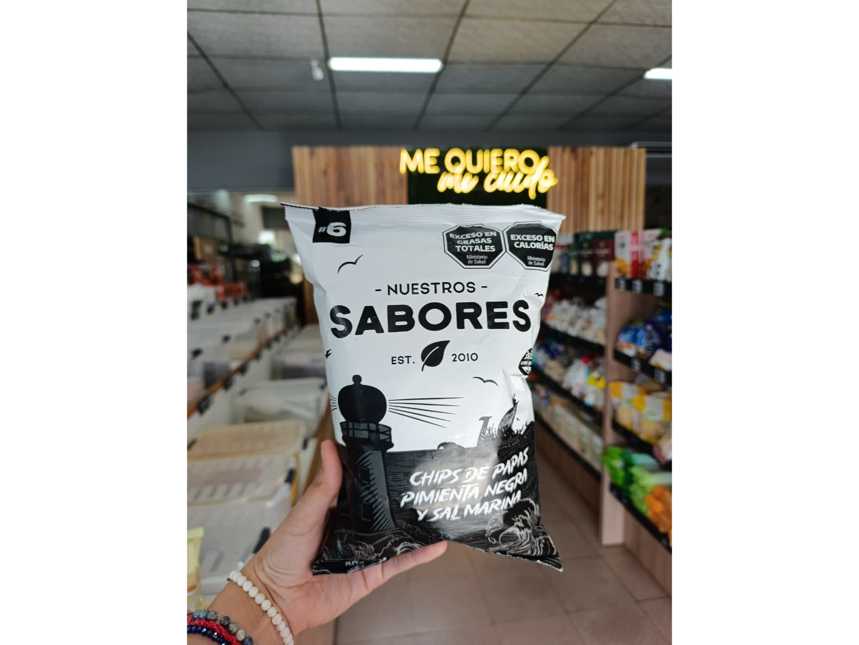 CHIP DE PAPAS RUSTICA, PIMIENTA NEGRA Y SAL MARINA