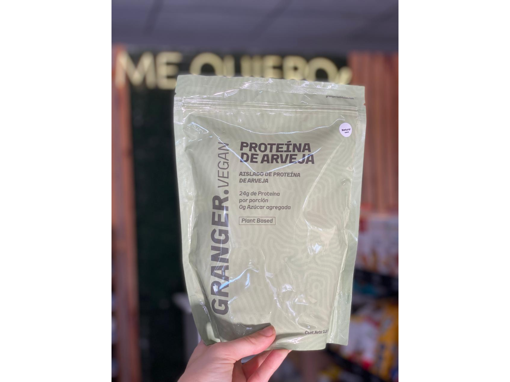 PROTEÍNA DE ARVEJA SABOR NATURAL "GRNGER" X 453GR.