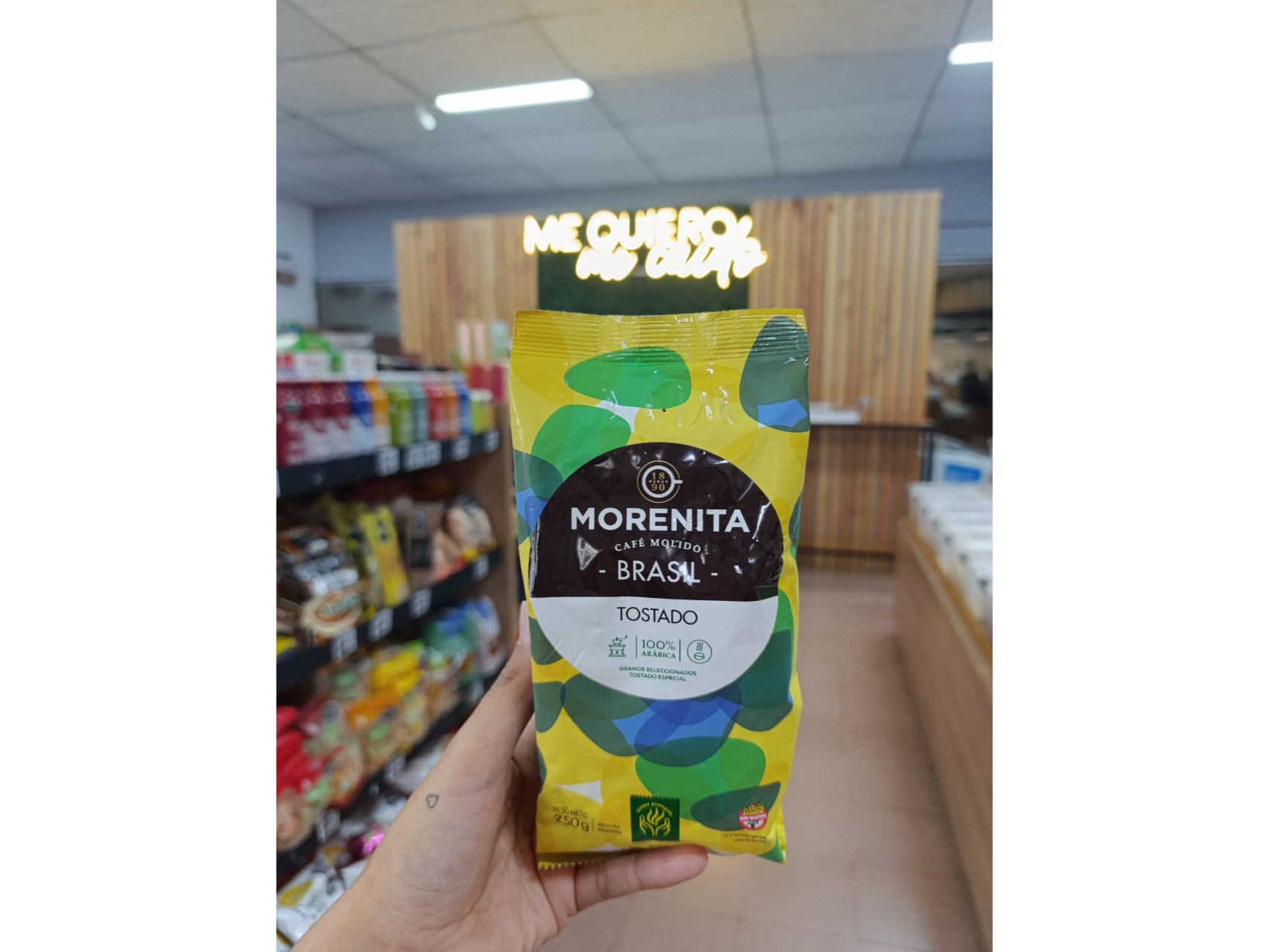 CAFÉ MOLIDO TOSTADO BRASIL "LA MORENITA" X 250 GR.