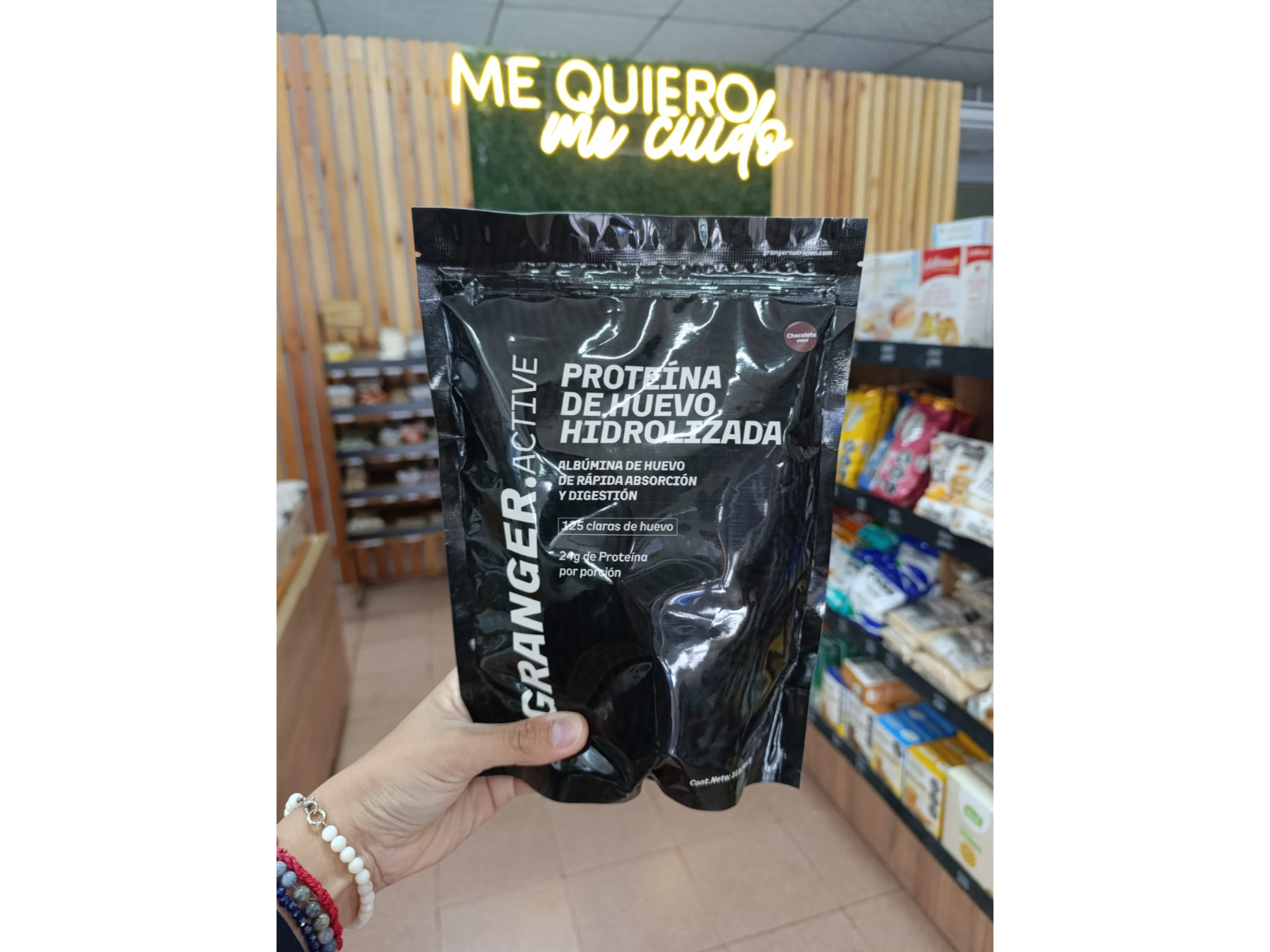 PROTEÍNA DE HUEVO SABOR CHOCOLATE "GRNGER" X 453GR.