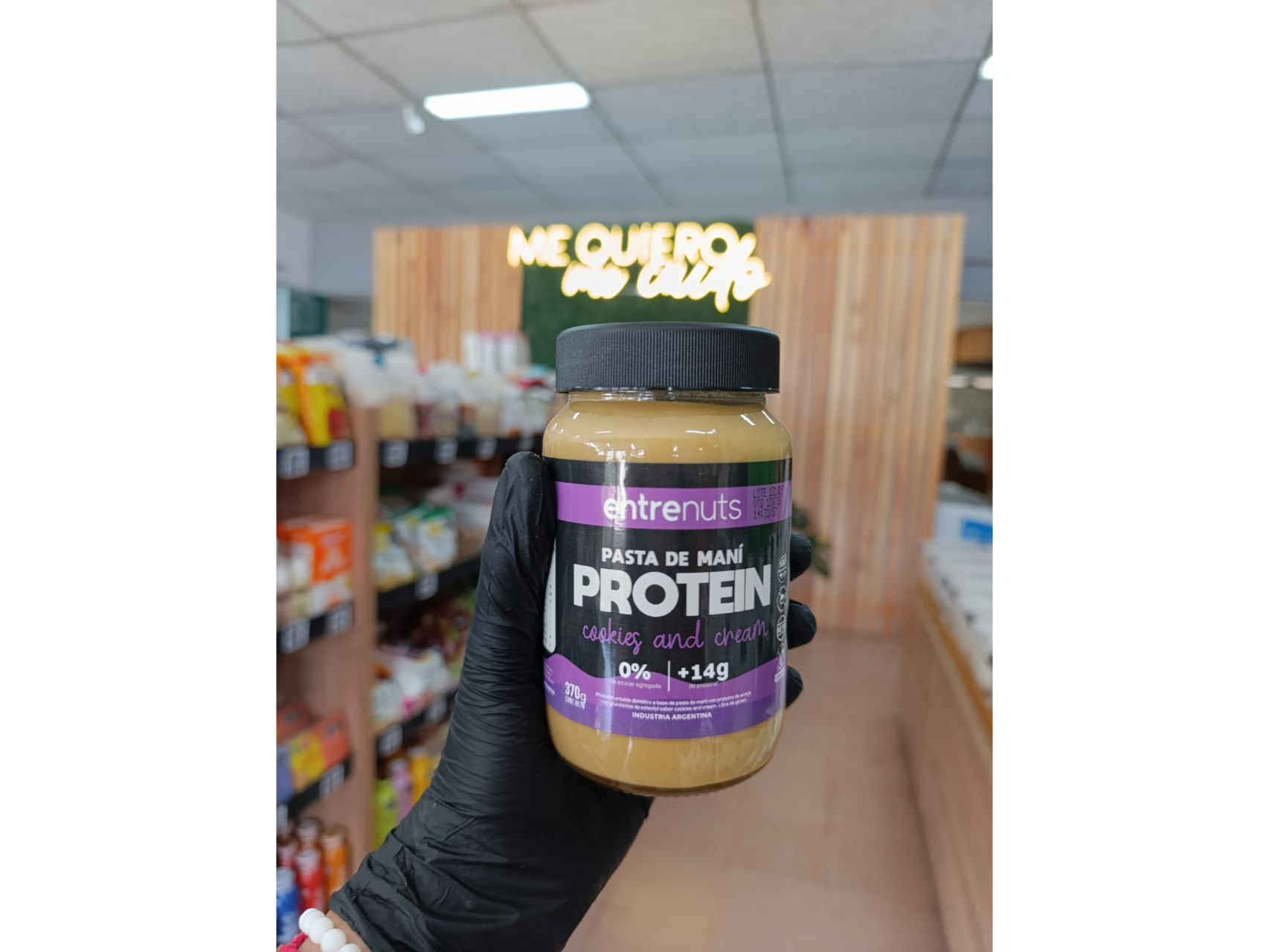 PASTA DE MANÍ PROTÉICA COOKIES AND CREAM X370 GR.