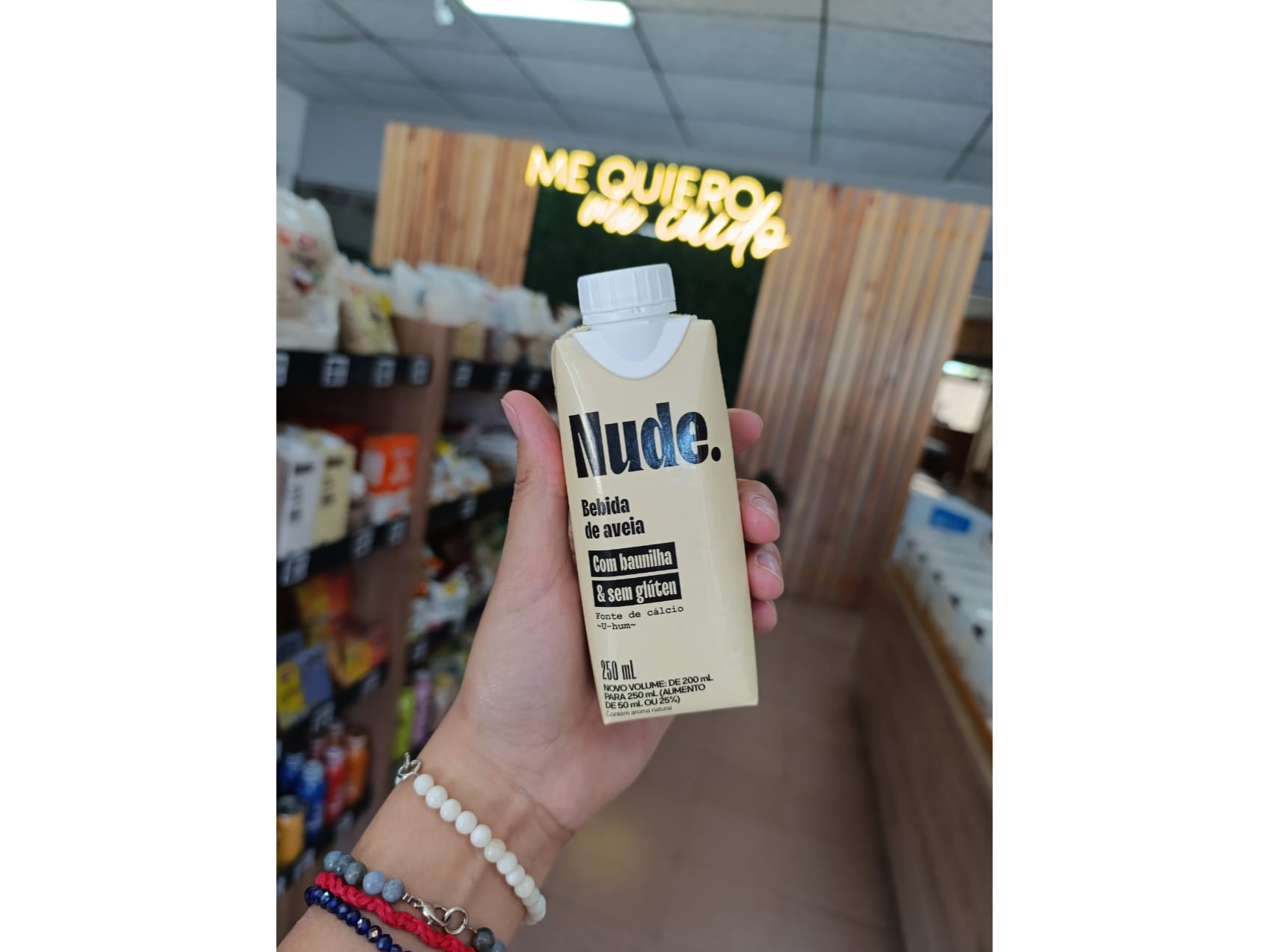 BEBIDA DE AVENA VAINILLA "NUDE" SIN GLUTEN X 250 ML.