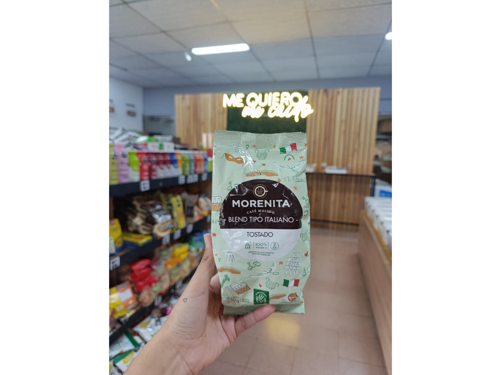 CAFE MOLIDO TOSTADO ITALIANO "LA MORENITA" X 250 GR.