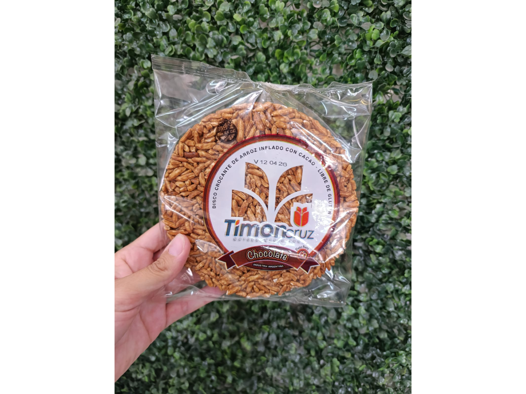 DISCO DE ARROZ CHOCOLATE x 60 grs.