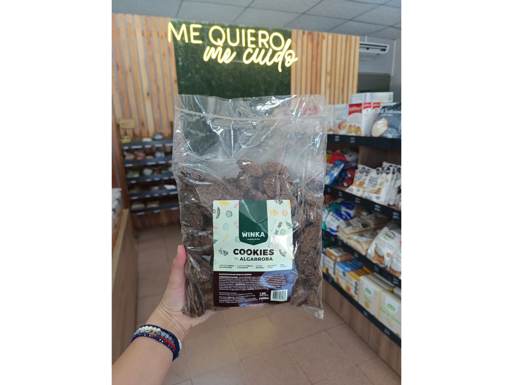 COOKIES INTEGRALES ALGARROBA Y QUINOA X 1KG
