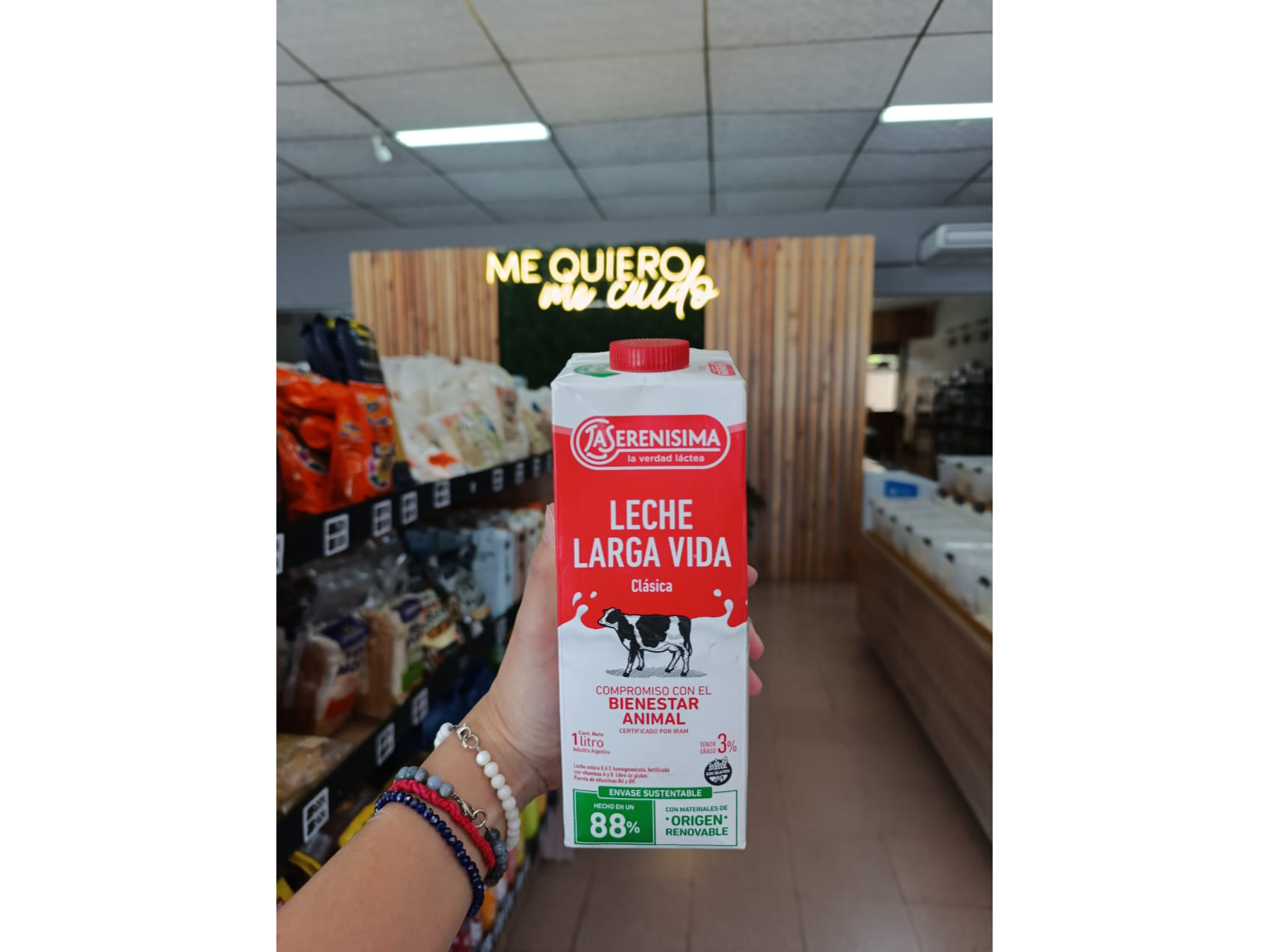 LECHE 3% LARGA VIDA "LA SERENISIMA" CAJA X LT.