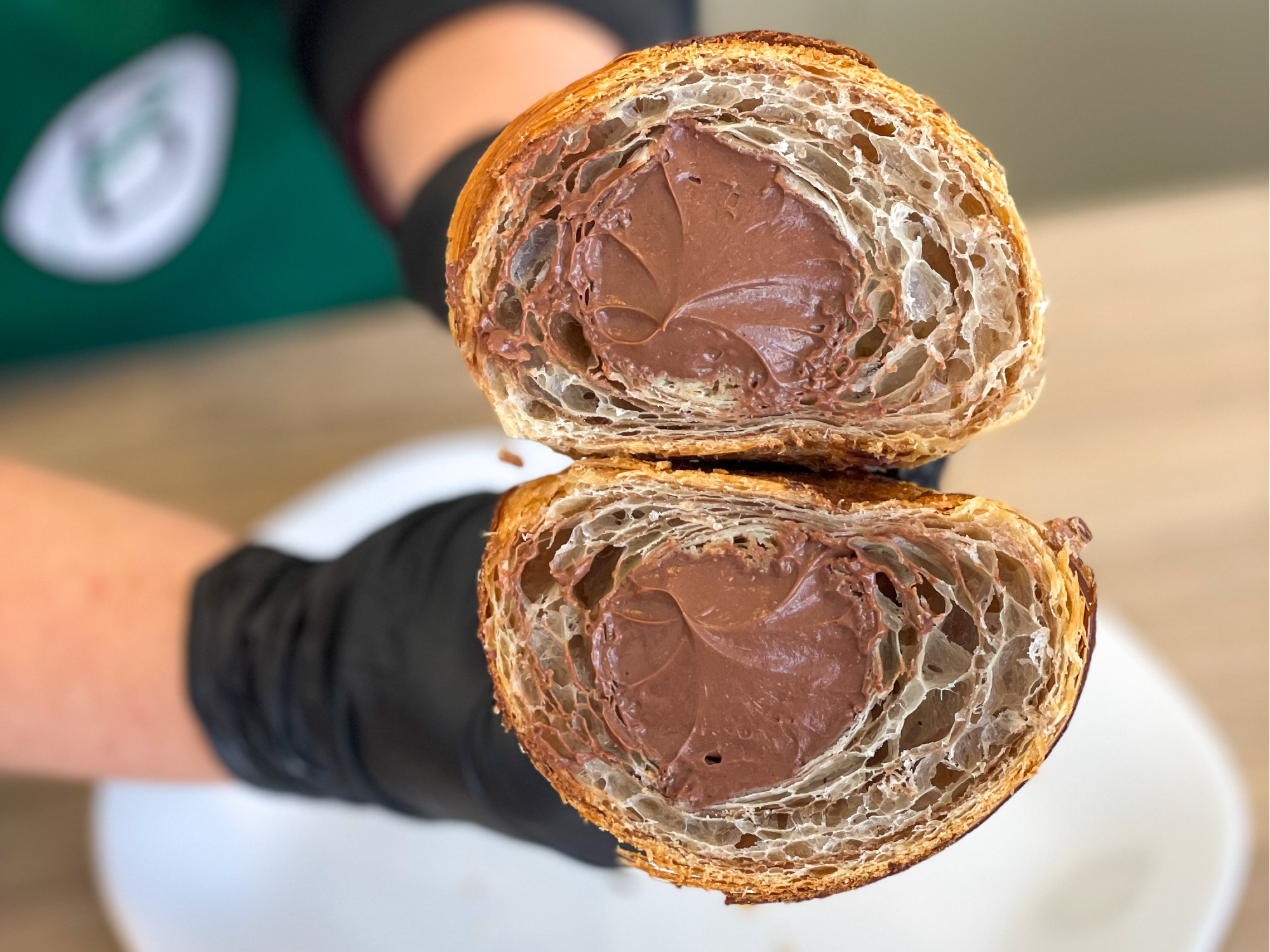 Croissant de chocolate