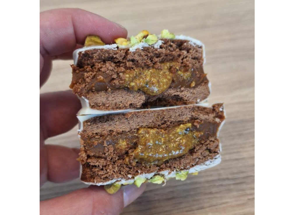 Alfajor con pistacho