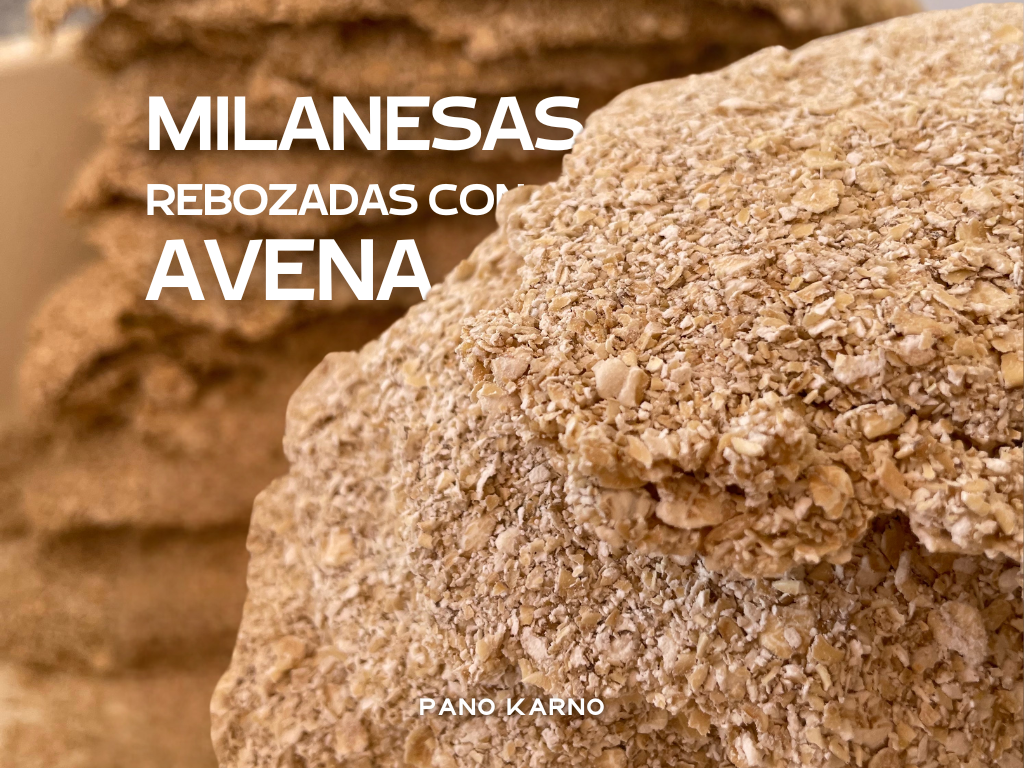 Milanesas de Pechuga rebozadas con avena