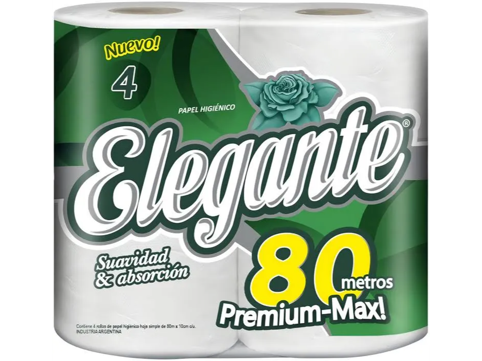 Papel Elegante 80 metros 4 ×10