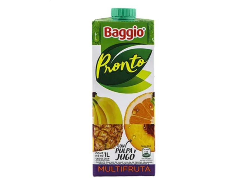 Baggio litro multifruta x8