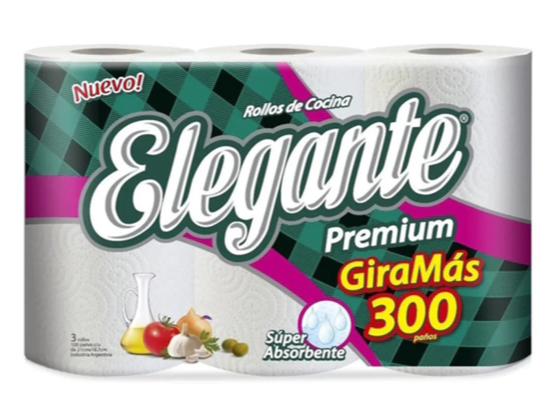 Rollo cocina elegante 100 paños  5 x 3