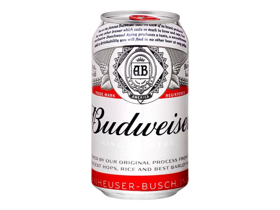 Lata de Budweiser