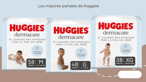 PAÑALES HUGGIES DERMACARE
