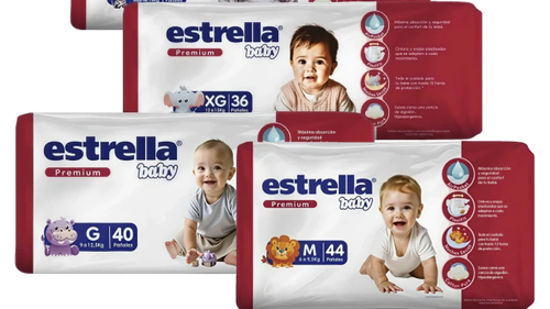 PAÑALES ESTRELLA PREMIUM