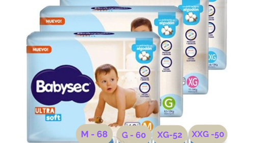 PAÑALES BABYSEC ULTRASOFT