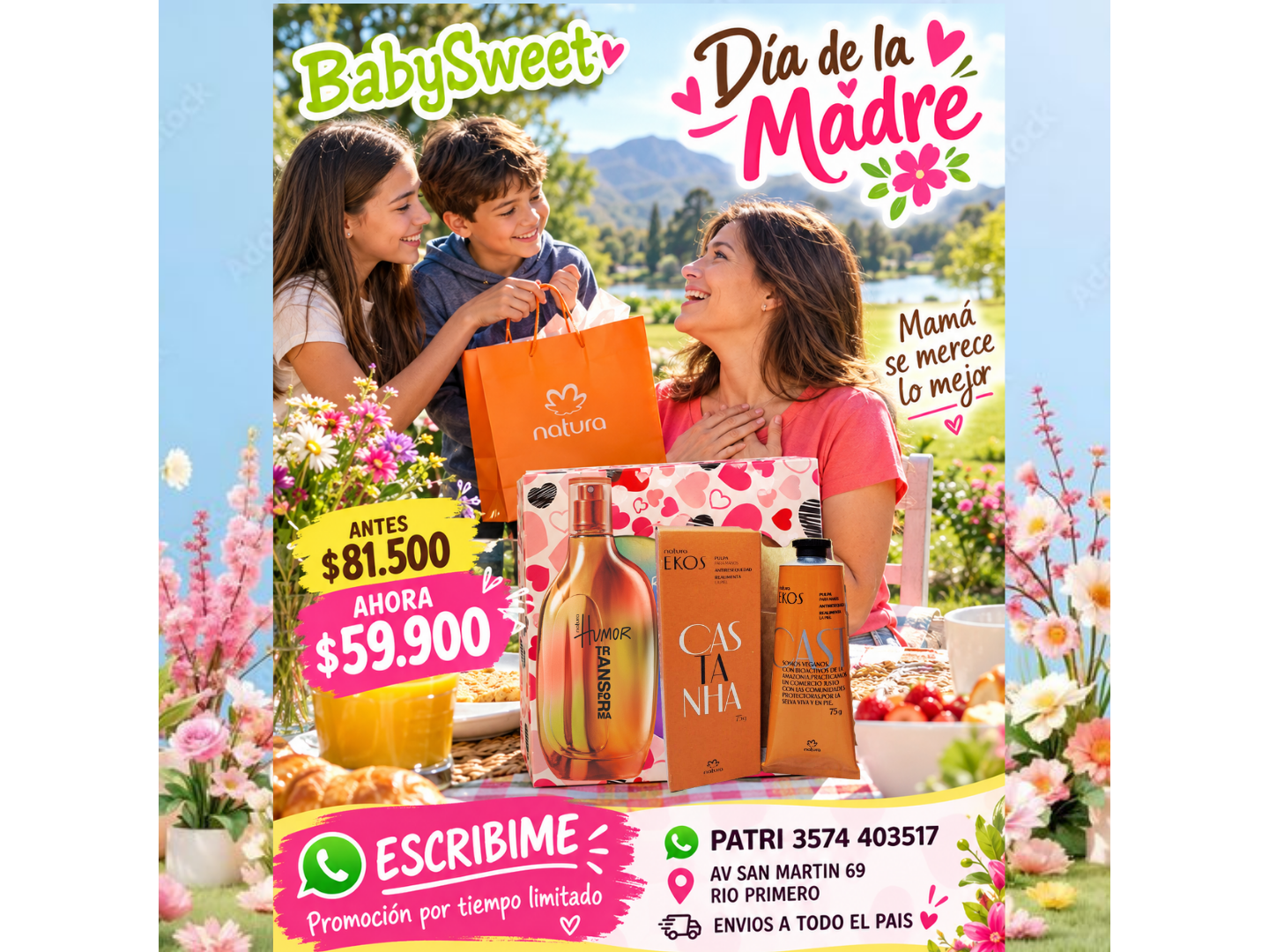 COMBO PERFUME HUMOR TRANSFORMA + PULPA DE MANOS DE CASTAÑA + CAJA EXCLUSIVA