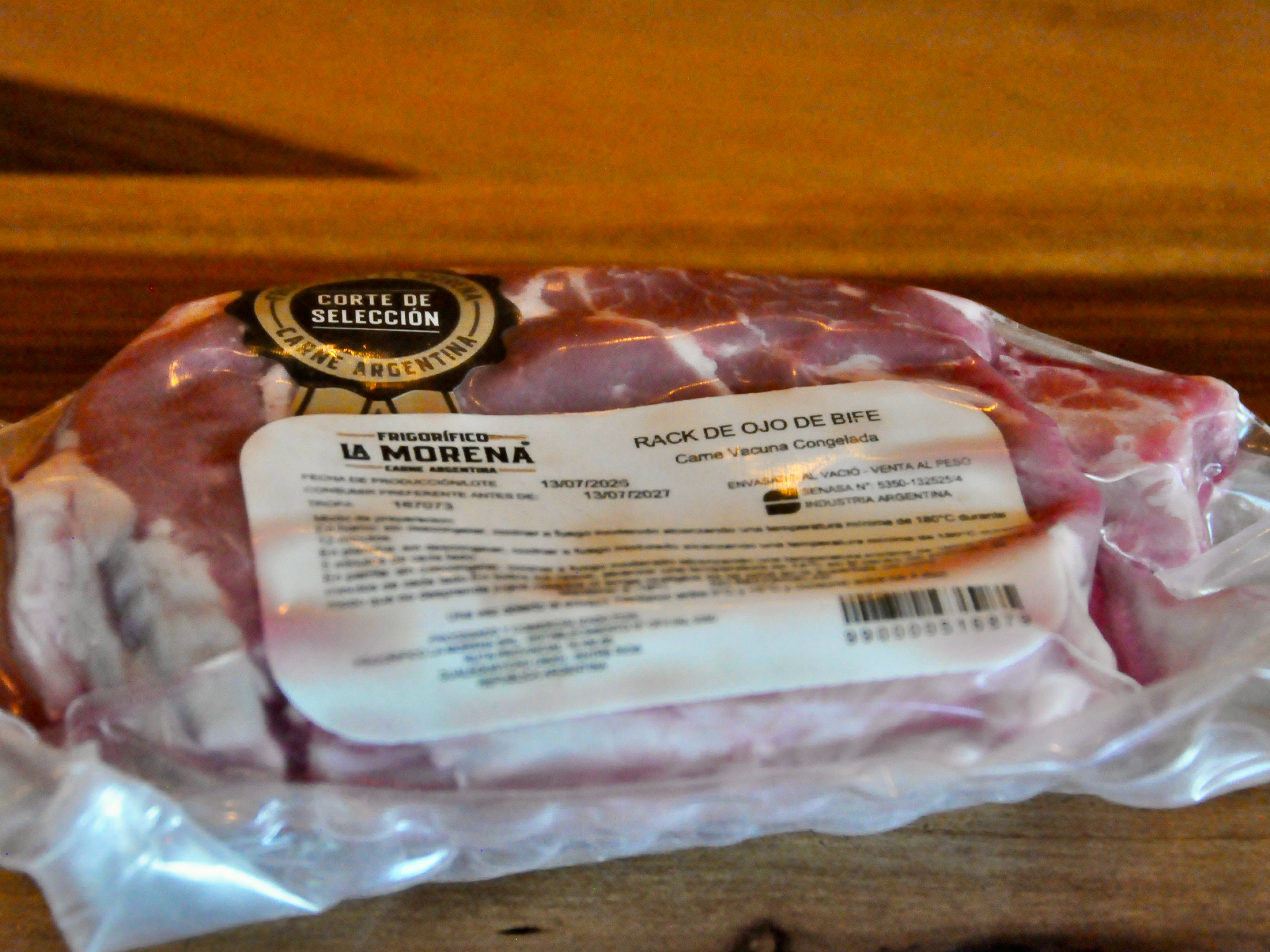 Rack de ojo de bife /Kg
