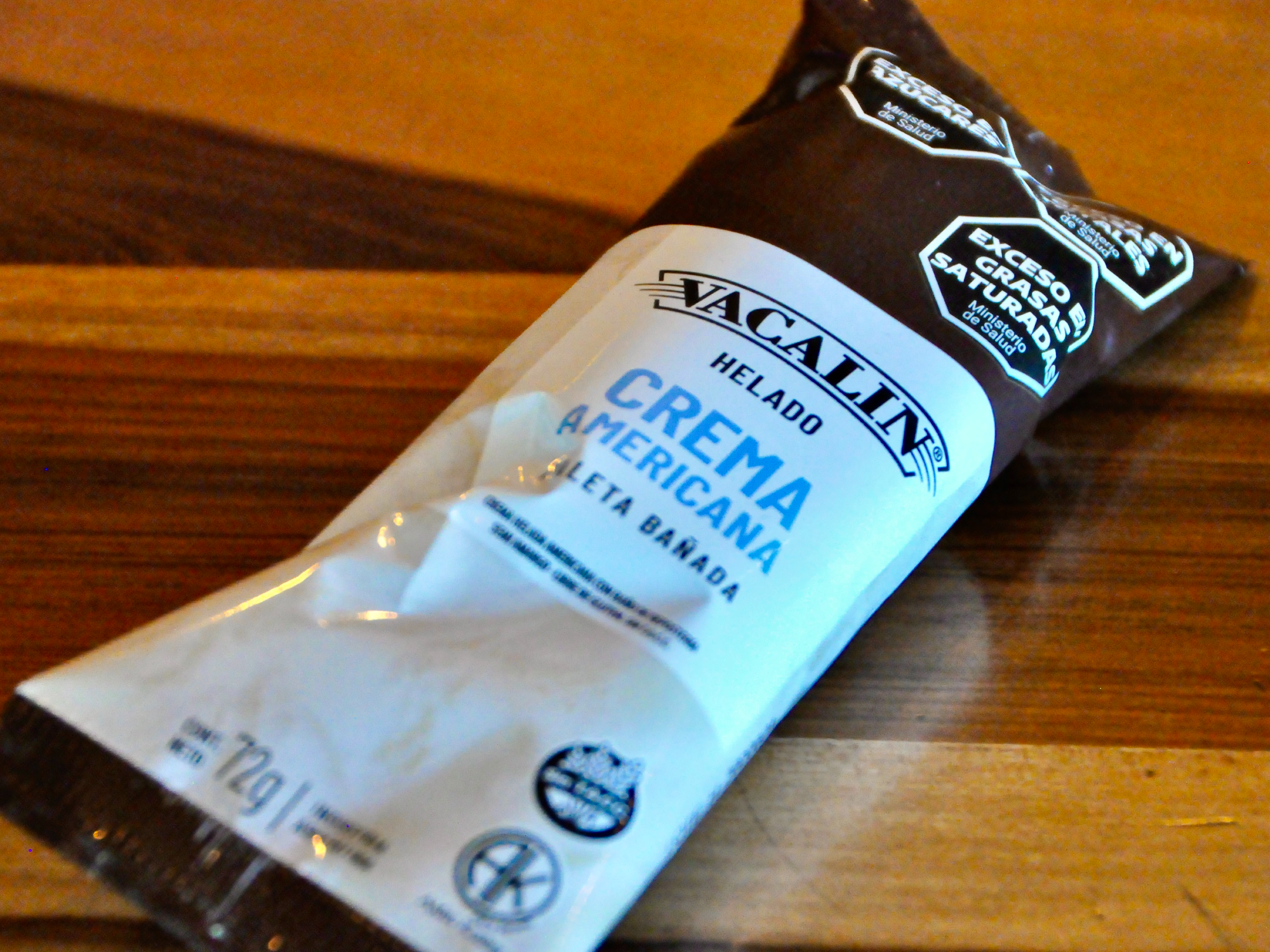 Paleta helada de crema americana