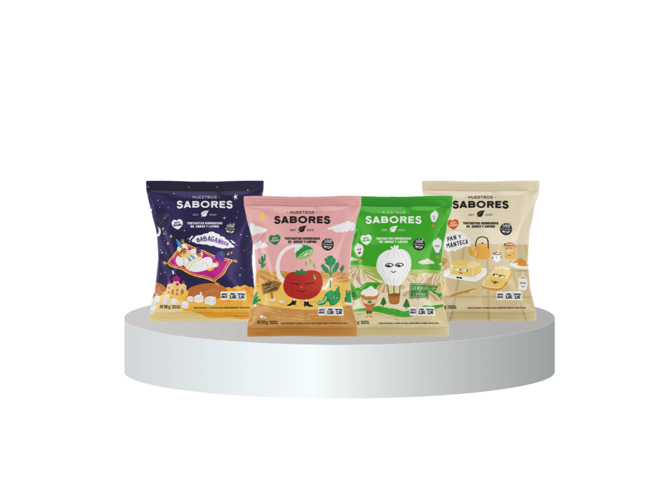 TOSTADITAS   NUESTROS SABORES X 50 G