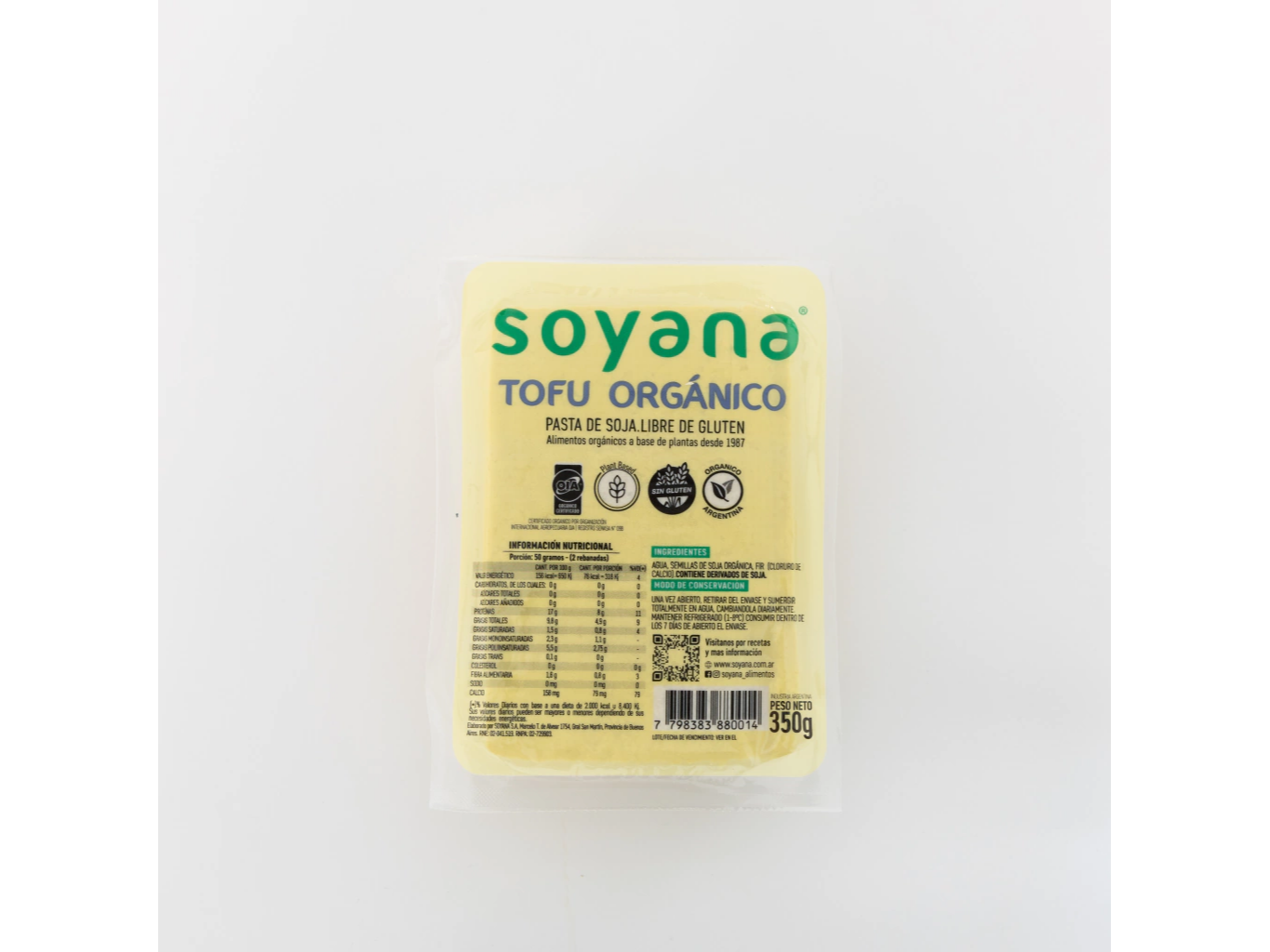 TOFU ORGANICO SOYANA