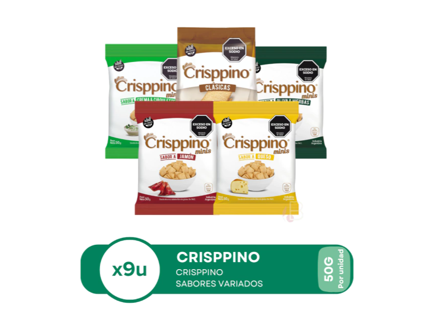 CRISPPINO CRACKER DE ARROZ 50G