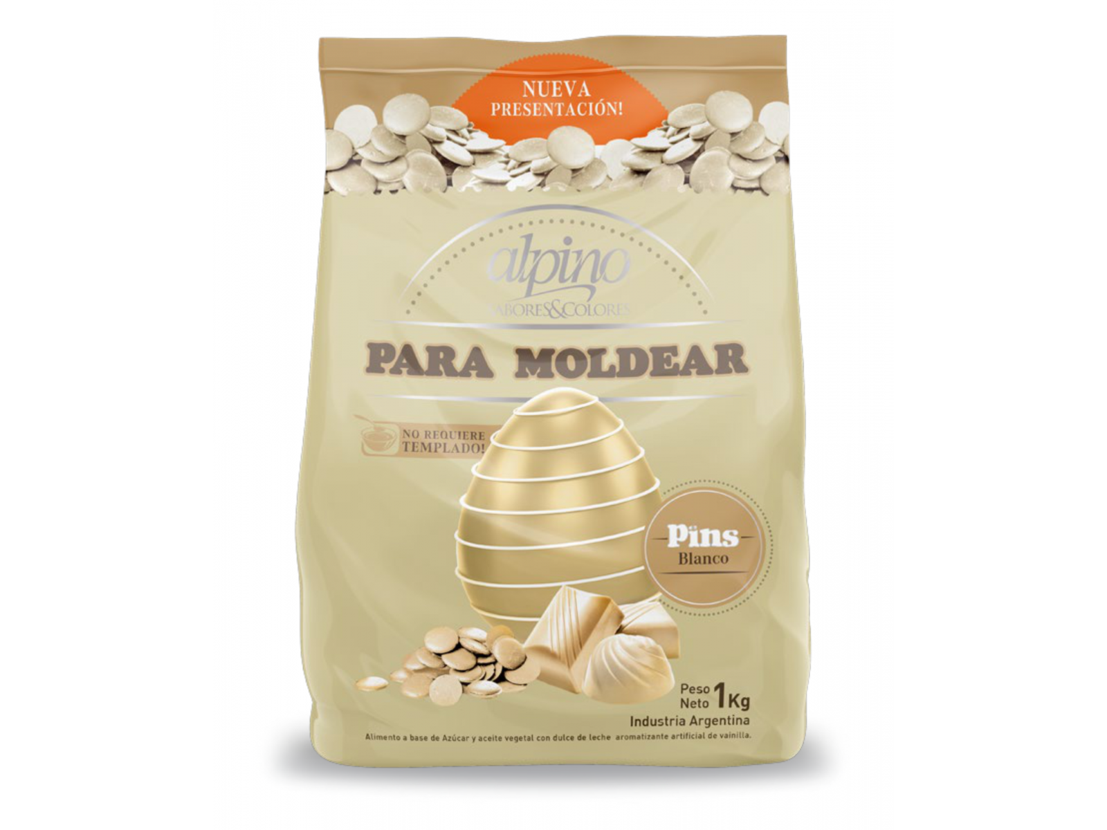 CHOCOLATE ALPINO BLANCO X1KG