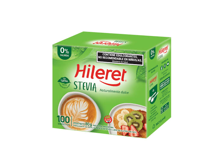 HILERET C STEVIA EN SOBRES X 50