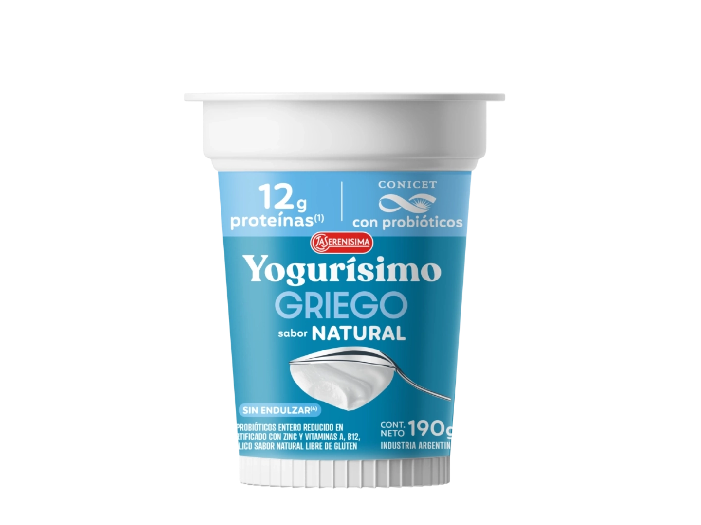 YOGURT GRIEGO NATURAL YOGURISIMO S/AZUCAR