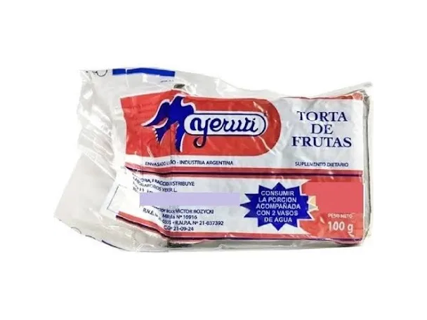 TORTA DE FRUTA - YERUTI