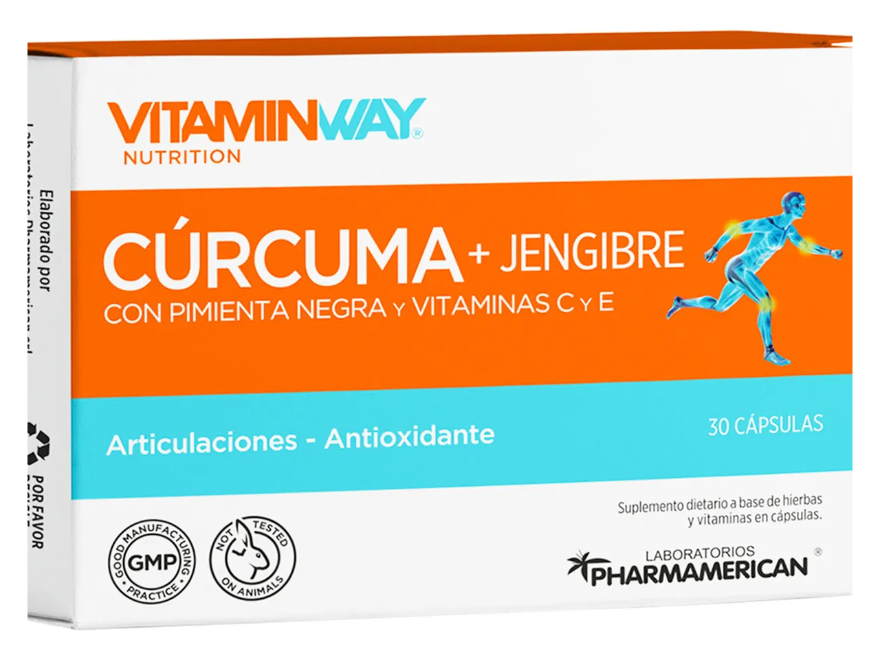 CURCUMA Y JENGIBRE VITAMIN WAY X 30 CAP