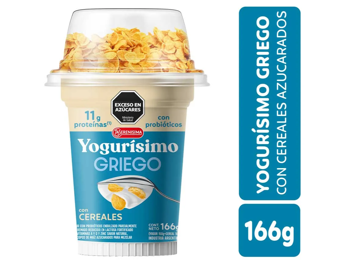 YOGURISIMO GRIEGO CON CEREALES X 166 GR