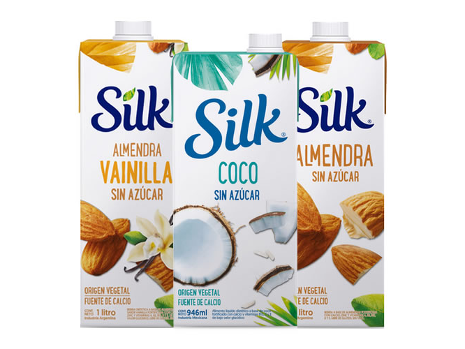 LECHE VEGANA SILK SIN AZUCAR X 1L