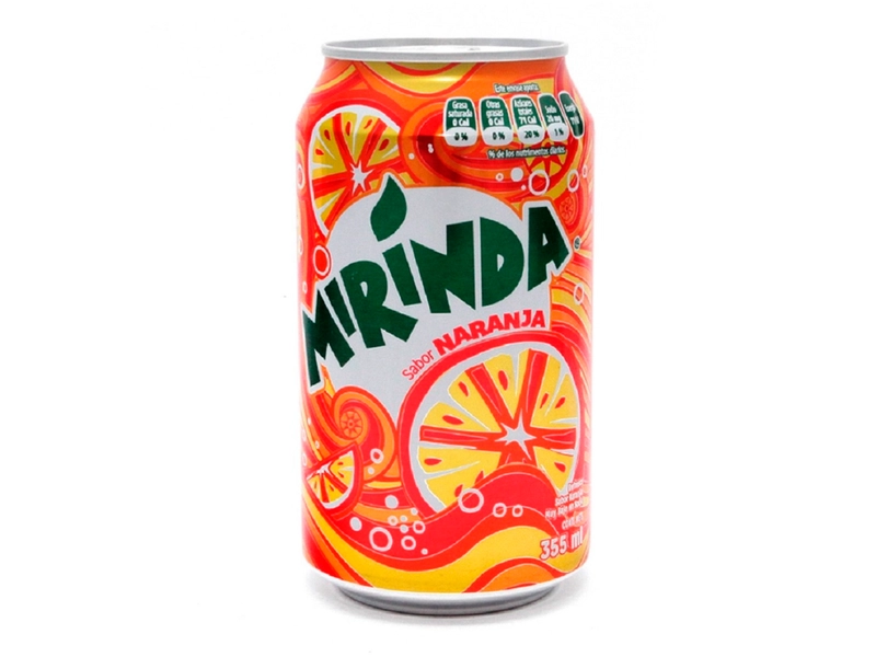 Lata de Mirinda naranja