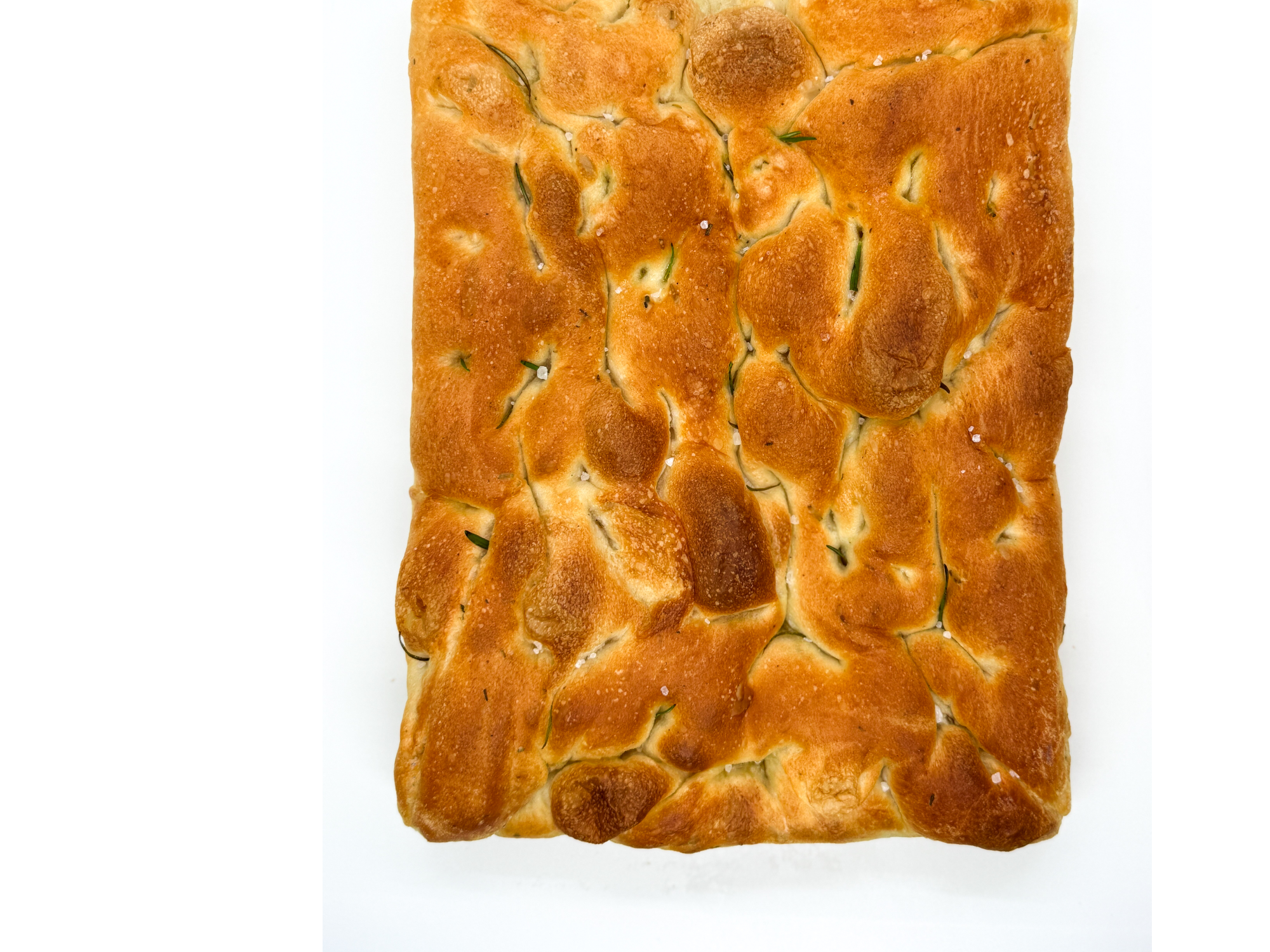 Focaccia PORCION clasica de romero y aceite de oliva