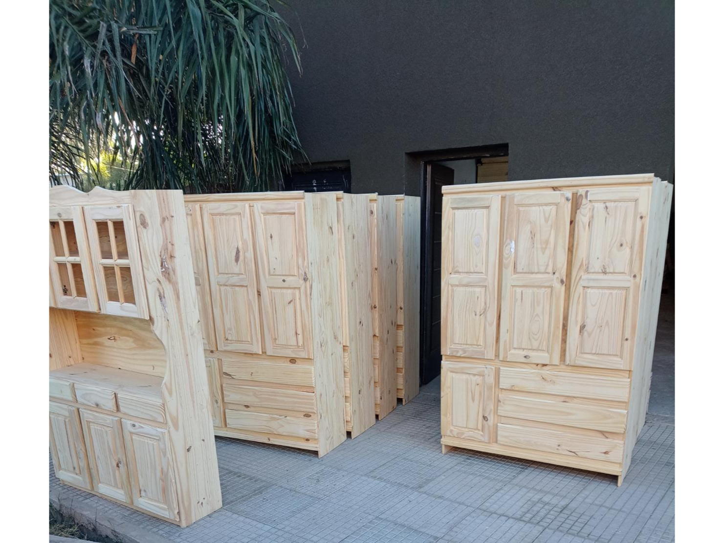 ROPERO 120 MACISO DE PINO CRUDO