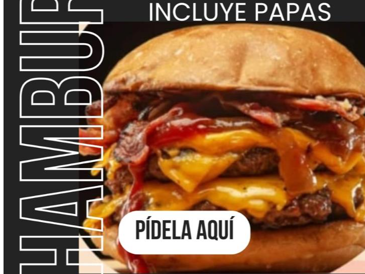 HAMBURGUESA DOBLE TRADICIONAL