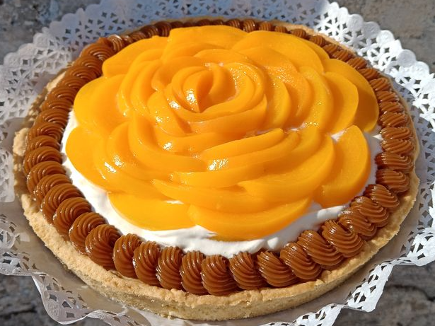 Tarta de durazno