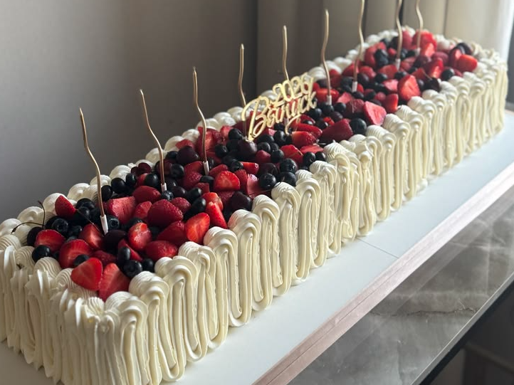 Torta rectangular 10x30cm